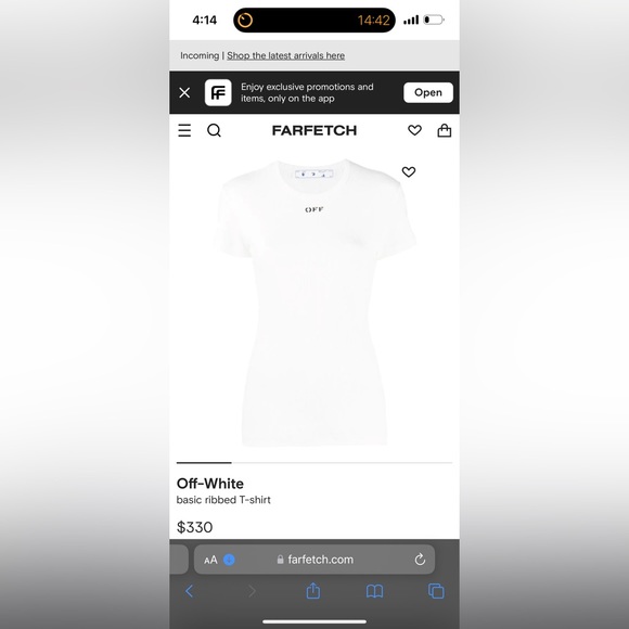 Off white ribbed shirt - Picture 4 of 4